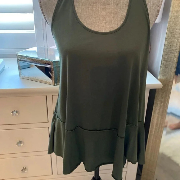 CUPIO Green Bohemian Tank Top, Size M - Picture 3 of 9